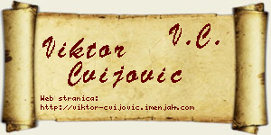Viktor Cvijović vizit kartica